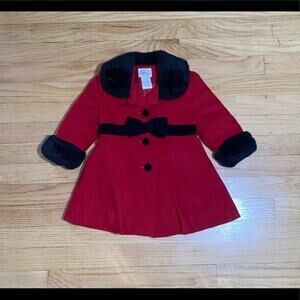 TALBOTS GIRLS WOOL PEA COAT SIZE 12MO NWOT